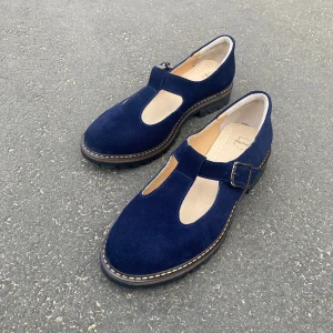 Emerald Suede Mary Jane Leather Shoes